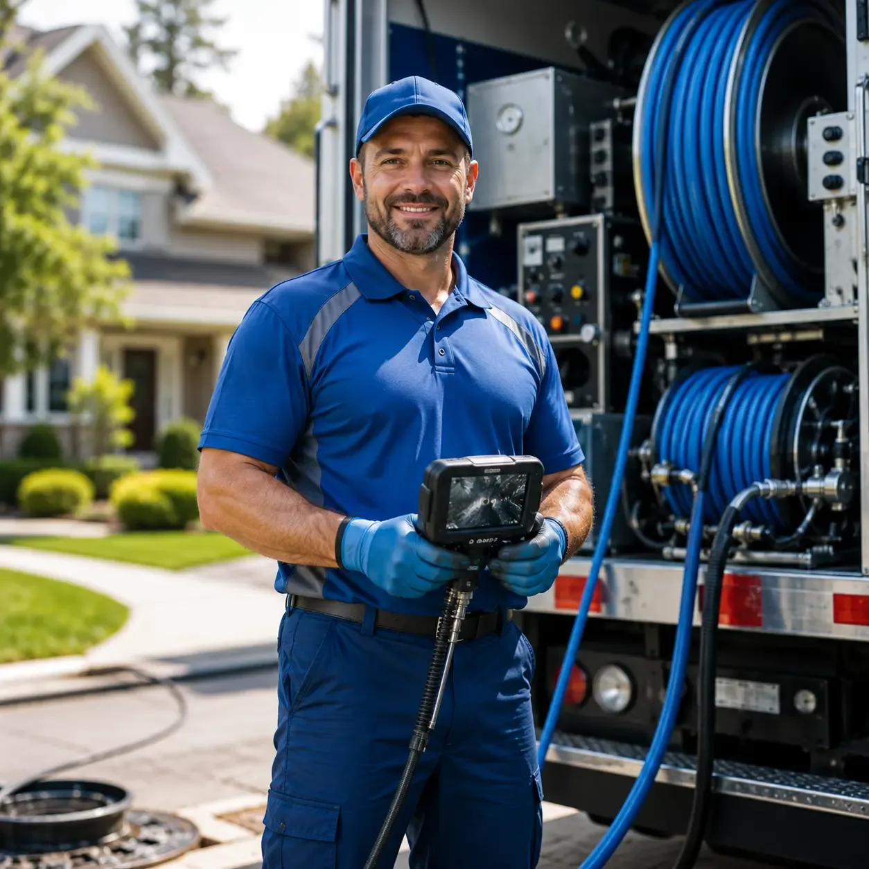 Local outdoor drain cleaning specialists in Woolrich, PA